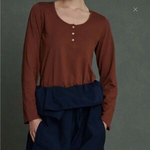 soeur brown Aurelia cotton top